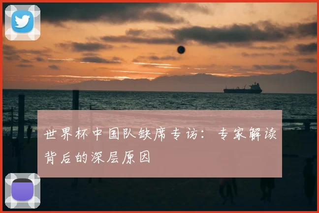 世界杯中国队缺席专访:专家解读背后的深层原因